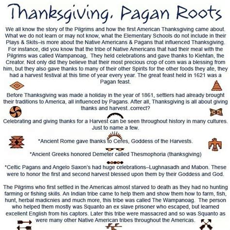 Thanksgiving day pagan